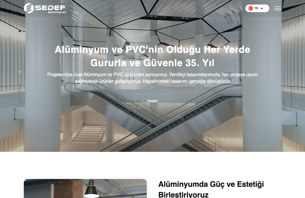 Sedef Alüminyum PVC web sitesi